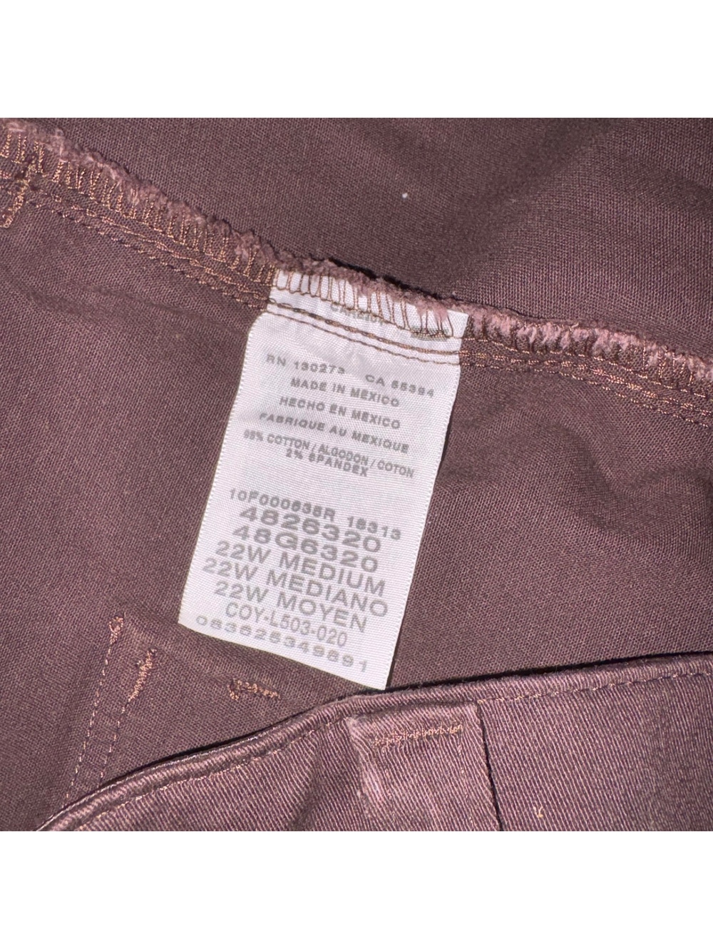 Lee NEW $50 Comfort Waistband Pants Womans 22W Medium Custom Fit - Picture 5 of 7